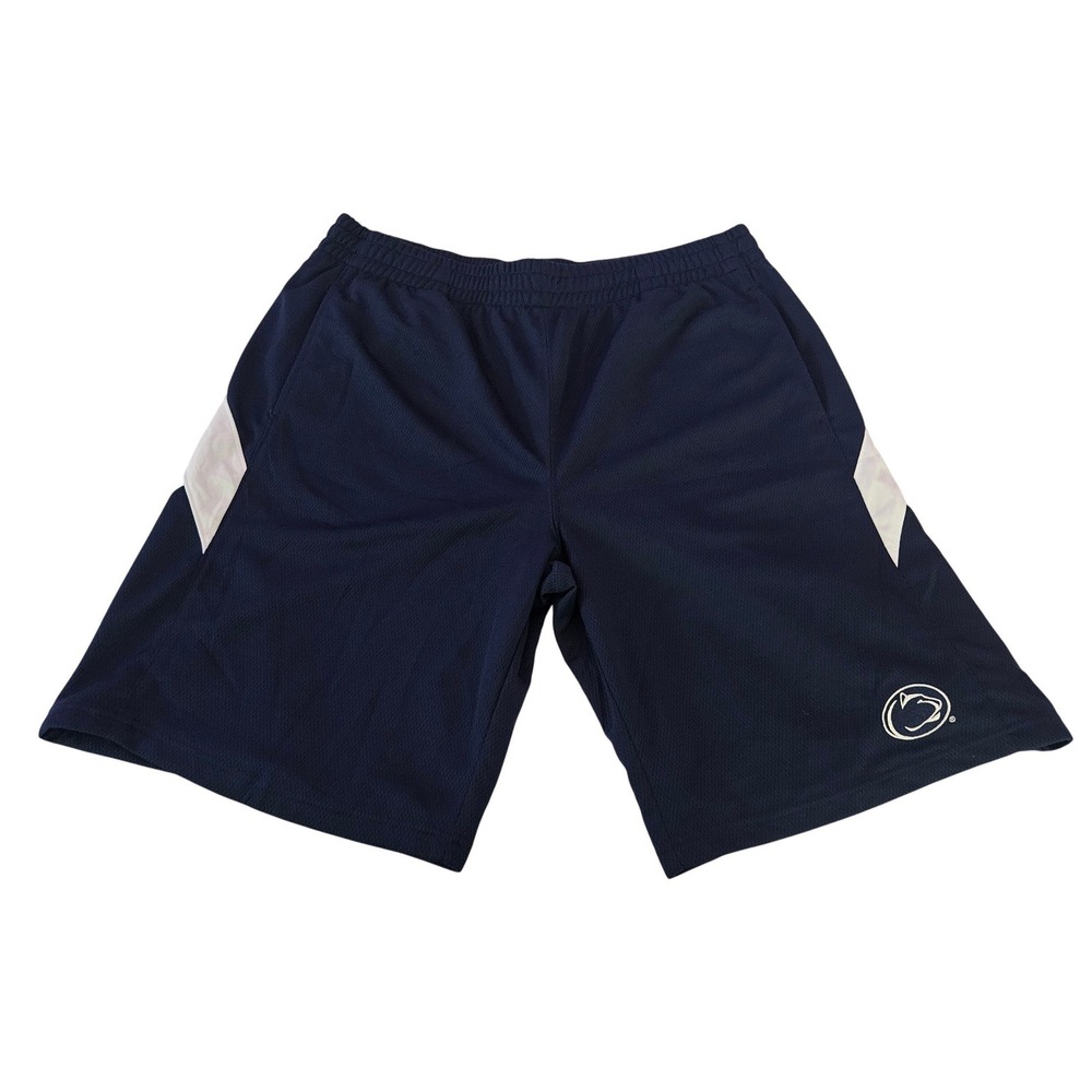 Pro Edge Penn State Nittany Lions Mens XL Mesh Athletic Shorts Navy Blue NCAA